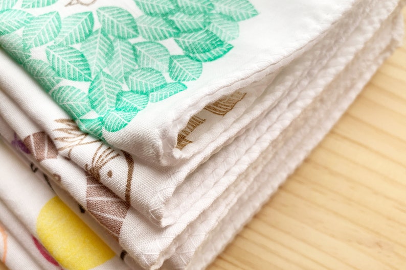 Anemone flower handkerchief, Ladies cotton hankie, Japanese hand towel, Eco friendly gift image 8
