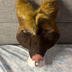 African wild dog/hyena therian mask