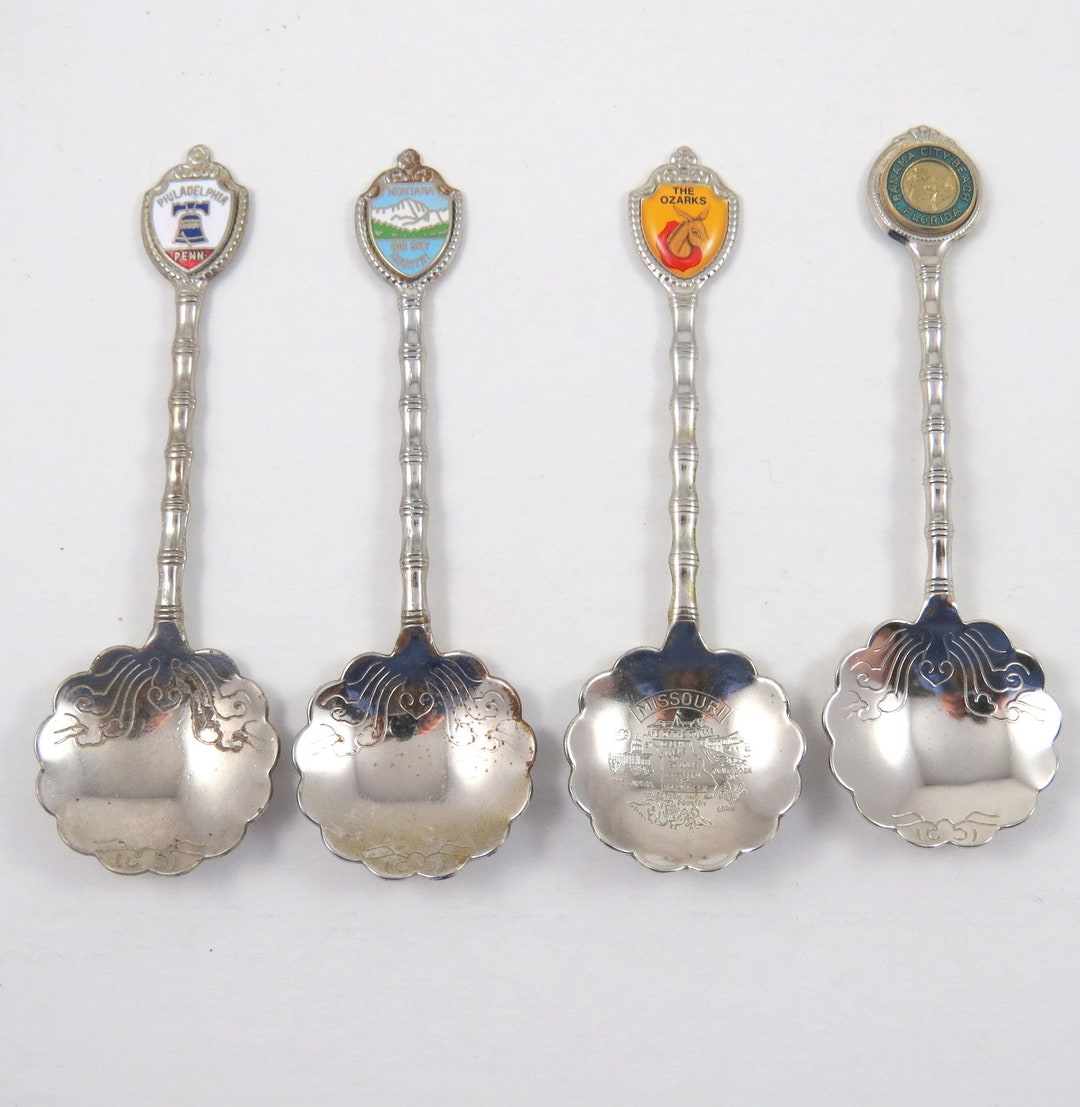 Vintage US Collector Spoons Scalloped Bowls Philadelphia Etsy.de