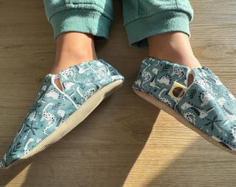 Vegane Barfußschuhe, Schläppchen, Lauflernschuhe, Turnschläppchen, Schlappen