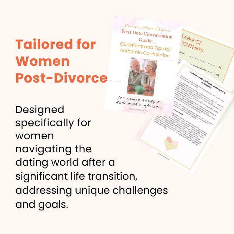 Dating After Divorce First Date Conversation Guide: Questions and Tips ...
