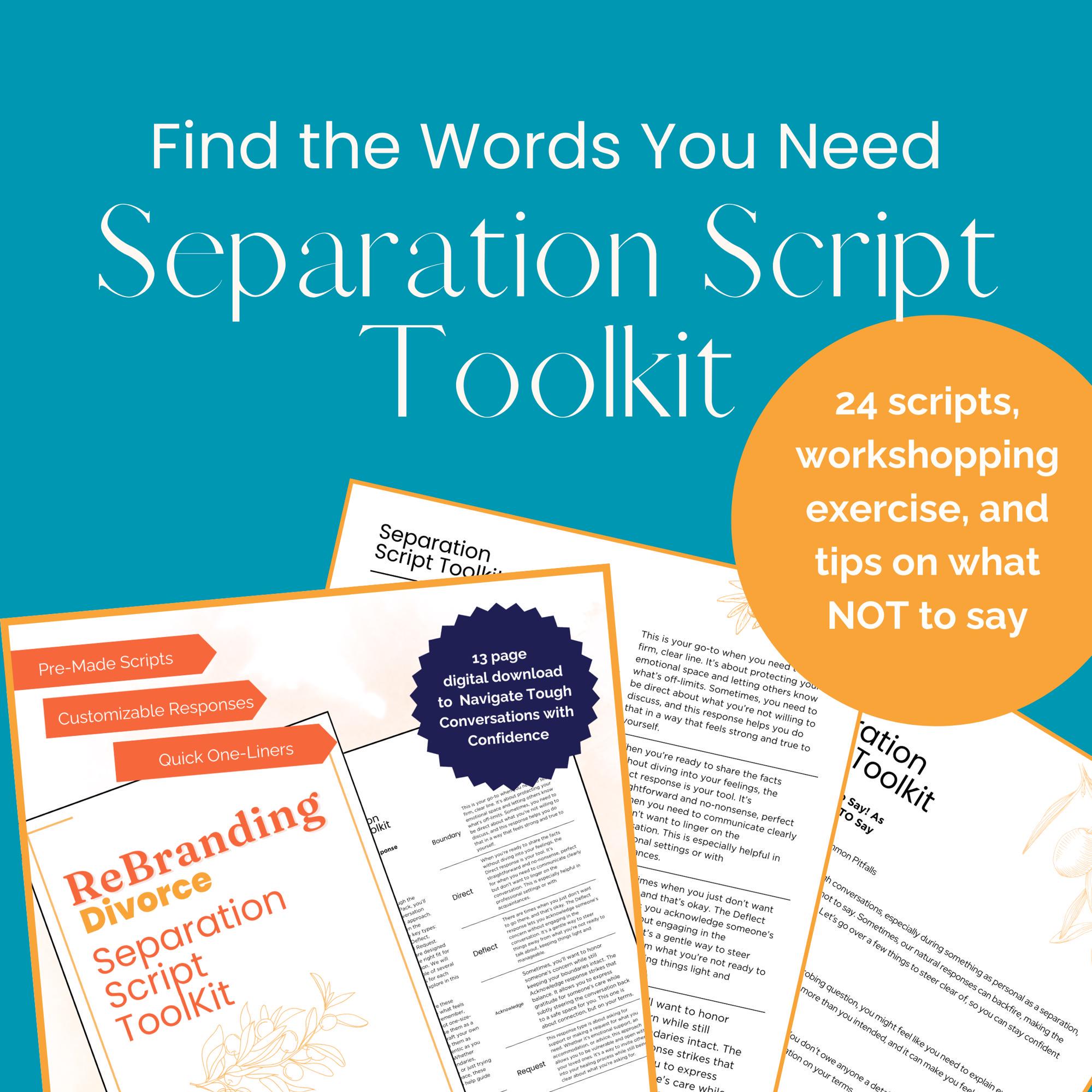 The Separation Script Toolkit - Etsy