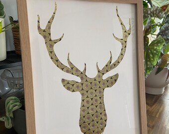 Customised Recycled Shotgun Shell Frame 30.4cm x 38.1cm