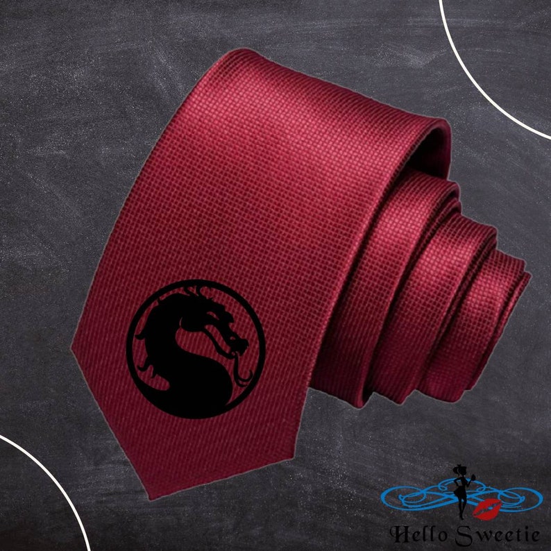 Mortal Kombat Tie Business Clothing Suit Father Gift Etsy