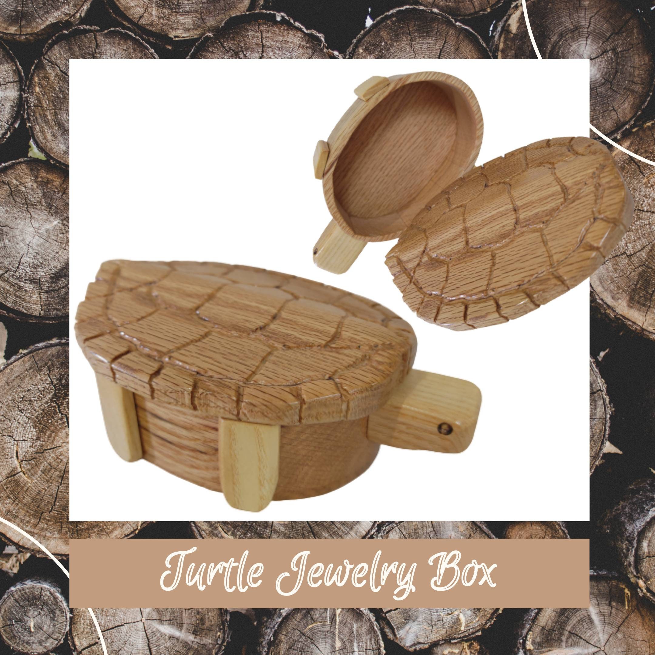 Schildkröte Box Holzarbeiten Geschenk Geheimnis | Etsy
