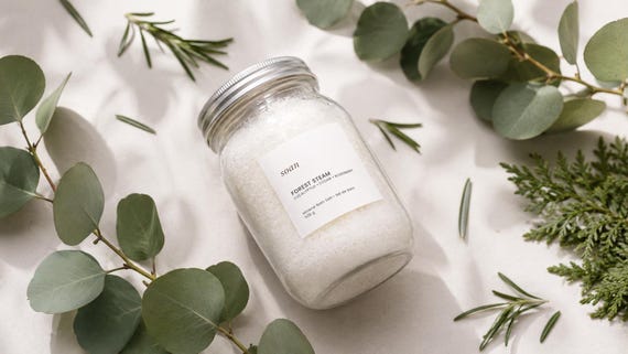Mineral Bath Salt Gift Set, Epsom Salt Bath Soak Collection, Spa Gift Box, Self Care Gift for Her, Summer Bath Ritual