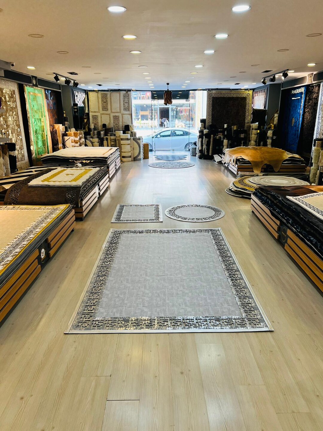 Gray and Silver With Laser Cut Rug, Gray and Silver Laser Rug,designed ...