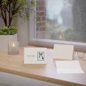Set di cancelleria personalizzato per cani: biglietti di auguri personalizzati con buste per gli amanti degli animali