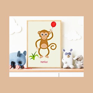 Safari Animal Nursery Art, Travel Theme Nursery Decor, zoo animal nursery,  Adventure Kids Playroom Prints