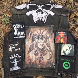 Samhain Danzig Werwolf Dämon Patch, Rückenpatch Größe, Heavy Metal Baphomet Halloween schwarze Patches