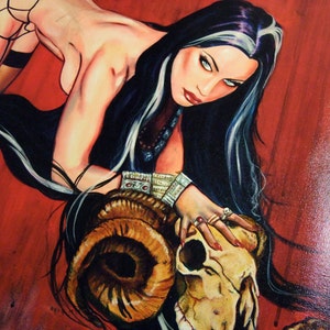 Poster Transylvania Centerfold 11" x 17" vampiro pin up dea oscura