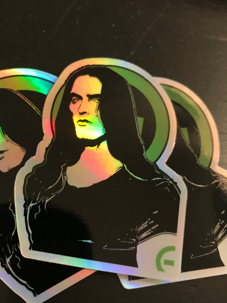 Peter Tribute Sticker Holographic /Foil or ghost white All Weather Vinyl Man Of Steele holographic