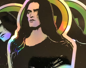 Peter Tribute Sticker - Holographic /Foil or ghost white All Weather Vinyl Man Of Steele