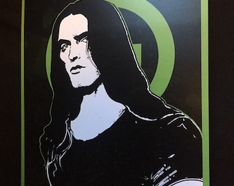 Impresión de aniversario de Peter Steele - tipo o negativo Arte de Halloween en memoria