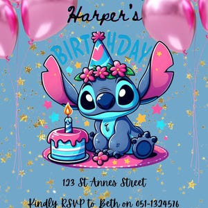 Modèle d'invitation d'anniversaire de point modifiable, invitations de fête d'anniversaire imprimables, carte d'anniversaire numérique d'enfants pour garçons et filles Evite