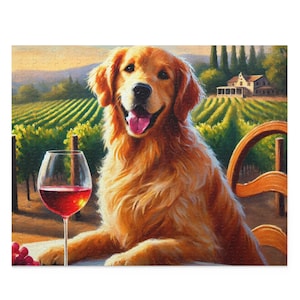 Dog Puzzle (120, 252, 500-Pc) Dog Jigsaw Puzzle, Chipboard Dog Puzzle, Dog Lover Puzzle, Dog Gift, Dog Puzzle Gift, Golden Retriever Puzzle