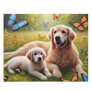 Dog Puzzle (120, 252, 500-Pc) Dog Jigsaw Puzzle, Chipboard Dog Puzzle, Dog Lover Puzzle, Dog Gift, Dog Puzzle Gift, Golden Retriever Puzzle