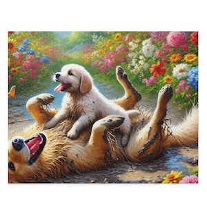 Dog Puzzle (120, 252, 500-Pc) Dog Jigsaw Puzzle, Chipboard Dog Puzzle, Dog Lover Puzzle, Dog Gift, Dog Puzzle Gift, Golden Retriever Puzzle