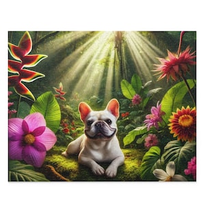 Dog Puzzle (120, 252, 500-Pc) Dog Jigsaw Puzzle, Chipboard Dog Puzzle, Dog Lover Gift, Valentine Dog Gift, Dog Puzzle Gift, Frenchie Puzzle