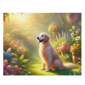 Dog Puzzle (120, 252, 500-Pc) Dog Jigsaw Puzzle, Chipboard Dog Puzzle, Dog Lover Puzzle, Dog Gift, Dog Puzzle Gift, Golden Retriever Puzzle