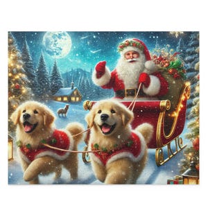 Dog Puzzle (120, 252, 500-Pc) Dog Jigsaw Puzzle, Chipboard Dog Puzzle, Dog Lover Puzzle, Dog Puzzle Gift, Golden Retriever Puzzle, Golden