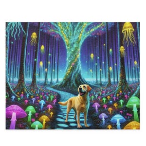 Dog Puzzle (120, 252, 500-Pc) Dog Jigsaw Puzzle, Chipboard Dog Puzzle, Dog Puzzle Gift, yellow lab Puzzle, labrador Puzzle Gift