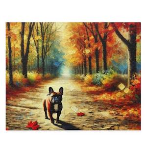 Dog Puzzle (120, 252, 500-Pc) Dog Jigsaw Puzzle, Chipboard Dog Puzzle, Dog Lover Gift, Valentine Dog Gift, Dog Puzzle Gift, Frenchie Puzzle