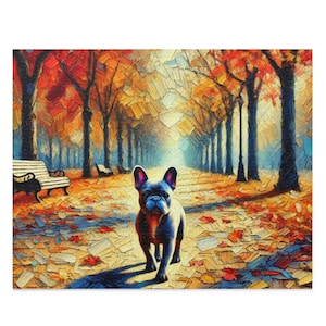 Dog Puzzle (120, 252, 500-Pc) Dog Jigsaw Puzzle, Chipboard Dog Puzzle, Dog Lover Gift, Valentine Dog Gift, Dog Puzzle Gift, Frenchie Puzzle