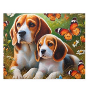Dog Puzzle (120, 252, 500-Pc) Dog Jigsaw Puzzle, Chipboard Dog Puzzle, Dog Lover Puzzle, Dog Gift, Dog Puzzle Gift, Beagle Puzzle, Beagles