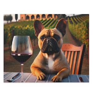 Dog Puzzle (120, 252, 500-Pc) Dog Jigsaw Puzzle, Chipboard Dog Puzzle, Dog Lover Gift, Valentine Dog Gift, Dog Puzzle Gift, Frenchie Puzzle