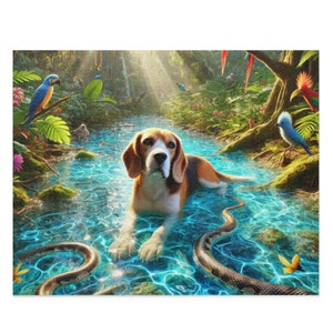 Dog Puzzle (120, 252, 500-Pc) Dog Jigsaw Puzzle, Chipboard Dog Puzzle, Dog Lover Puzzle, Dog Gift, Dog Puzzle Gift, Beagle Puzzle, Beagles