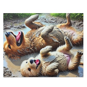 Dog Puzzle (120, 252, 500-Pc) Dog Jigsaw Puzzle, Chipboard Dog Puzzle, Dog Lover Puzzle, Dog Gift, Dog Puzzle Gift, Golden Retriever Puzzle