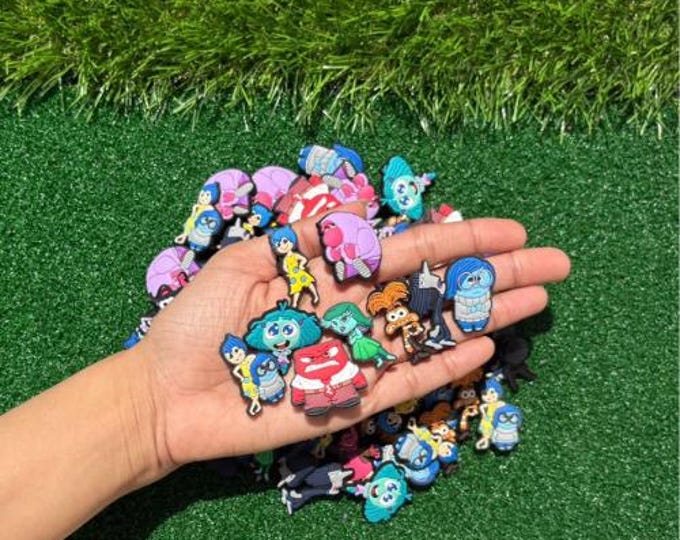Inside Out 2 Charms, Shoe Charm Set, Inside Out Lovers, Disney Lovers, Shoe Charms, Gift, PVC Charm
