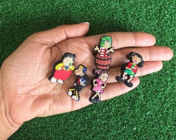 El Chavo Del 8 Charms, Shoe Charm Set, El Chavo Gift, Shoe Charms, Gift, PVC Charm