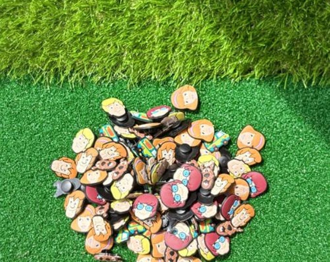 Scooby-Doo Inspired Charms, Retro Pop Culture, Fun, Nostalgic Accessories, Cartoon Lovers & 2000s Kids, Warner Bros, Shoe Charms, PVC Charms
