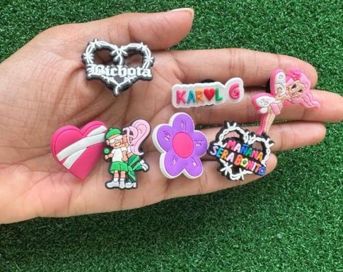 Karol G Bichota Shoe Charm Set Karol G Bichota Shoe Charms PVC Charms Clog Charms