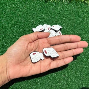 Adult Shoe Charms, Funny Shoe Charms, Toilet Paper Gift, Funny Shoe Accessories, Funny Clog Charm, Toilet Paper, Funny Gift, PVC Charms