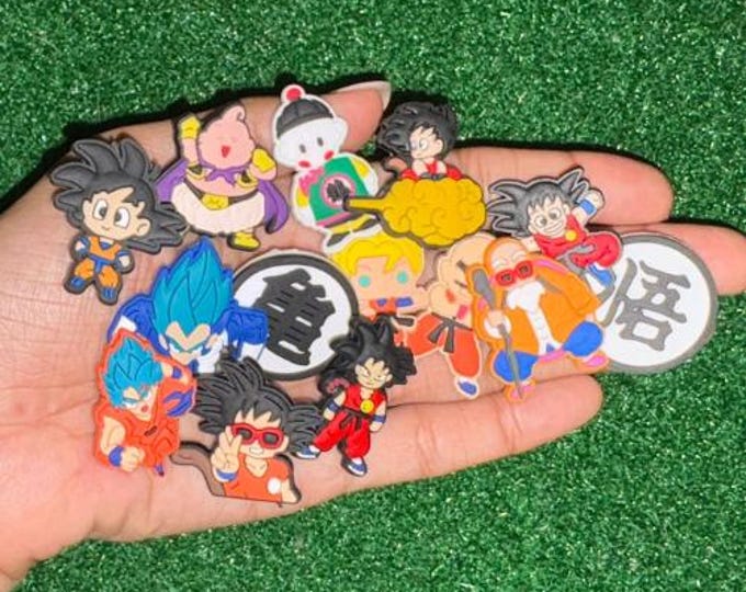 Dragon Ball Charms Set - PVC Charms for Crocs, Shoes, Accessories - Goku, Vegeta, and More, Anime Gift, Dragon Ball Fan Gift