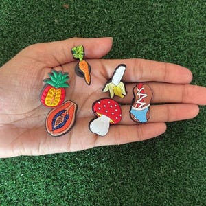 Adults Food Insinuations Charms Set of 6 - PVC Charms for Crocs, Shoes, Accessories - Cheeky Food Charms, Fun Adult Gift