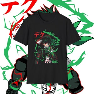 Izuku Midoriya My Hero Academia T-Shirt, Anime T-shirt Unisex, Anime Manga Shirt, Anime Lovers Shirt, Graphic Anime, Boku No Hero Academia