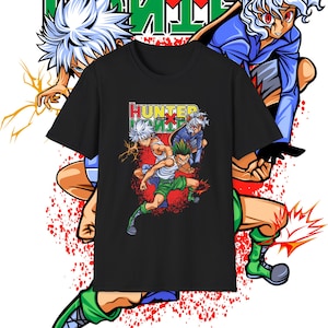 Gon Killua Pitou Hunter x Hunter T-Shirt, Gon Freecss, Killua Zoldyck, Japanese, Hunter T-Shirt, Anime Shirt, Anime Apparel, Unisex T-Shirt,