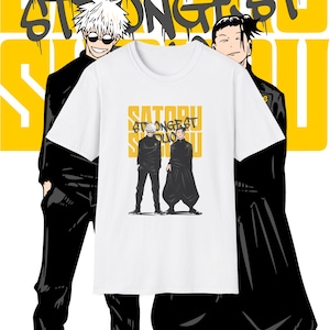 Gojo Satoru Geto Suguru Shirt, Jujutsu Kaisen T-shirt, Gift For Anime Lovers, Gojo Badass T-shirt, Anime Apparel, Strongest Duo, JJK shirts