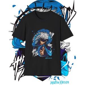 Gojo Satoru Shirt, Jujutsu Kaisen T-shirt, Best Anime Shirts, Gift For Anime Lovers, Gojo Badass T-shirt, Anime Apparel, JJK shirts