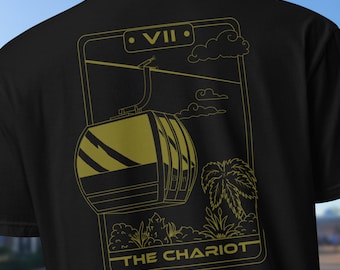 The Chariot - Tarot Card Collection - WDW Skyliner gondola - Epcot, Hollywood Studios, Unisex Disney vacation shirt - Alternative, emo, goth