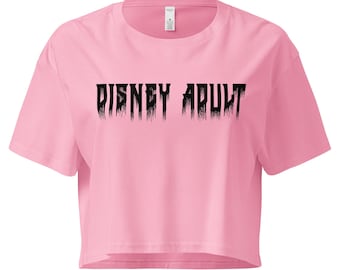 Disney Adulto - Top corto de parque temático - Camiseta unisex de vacaciones Disney - Alternativa, emo, gótica