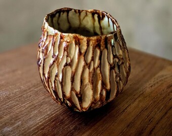 Handmade Mug with Organic Pattern