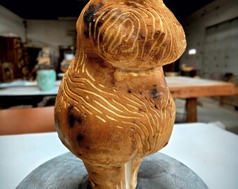 Hand-Built Sculptural Vase: Mother Goddess