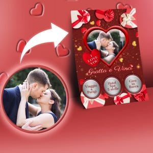 Idee romantiche | Gratta e vinci personalizzato | Idee regalo per lei e per lui | Regalo di coppia | Regalo di matrimonio | San Valentino