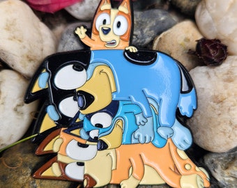 Cartoon Dog Family Inspired Pin