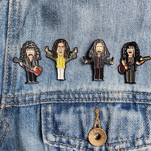 Black Sabbath tecknad karaktär inspirerad mjuk emaljnål